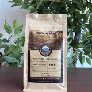 El Salvador single-origin coffee bag.