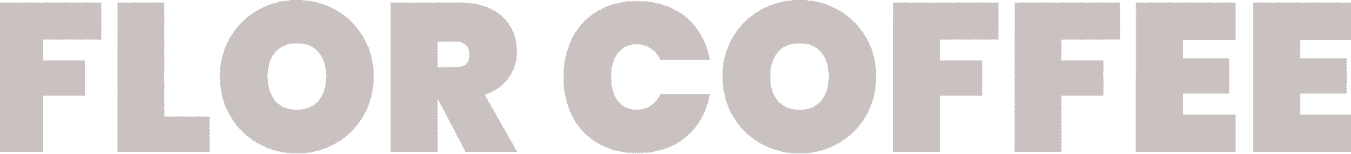 Flor Coffee text in bold black font.